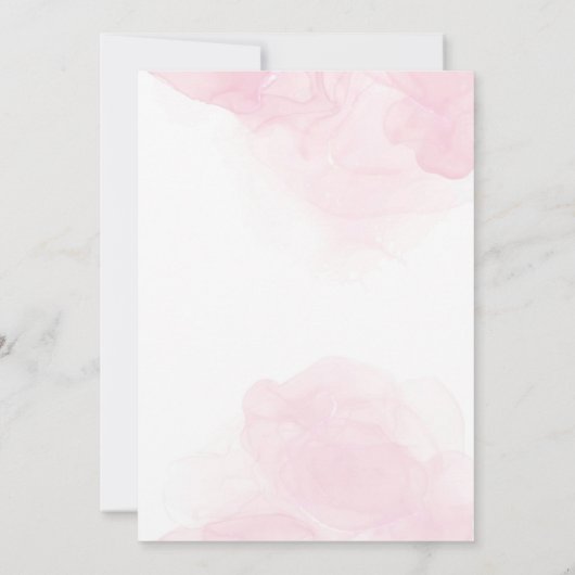 Niedliches Baby Bear Watercolor Kinderdusche Einla Einladung (Rückseite)