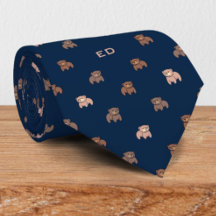 Niedliches Baby Bears Muster Mit Monogramm