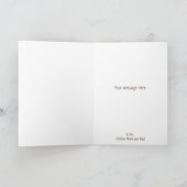 Niedliches Baby Bears Muster Personalisiert Geburt Karte (Innenseite)