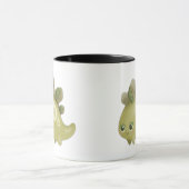 Niedliches Baby belaubter Dino - kawaii Art-Tasse Tasse (Zentrum)