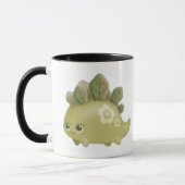 Niedliches Baby belaubter Dino - kawaii Art-Tasse Tasse (Links)