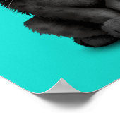 Niedliches Baby Black Panther mit Sonnenbrille Poster (Ecke)