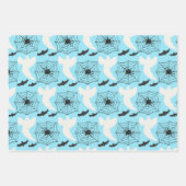Niedliches Baby Blue Ghost Bat Wrapping Paper Set  Geschenkpapier Set (Vorderseite 3)