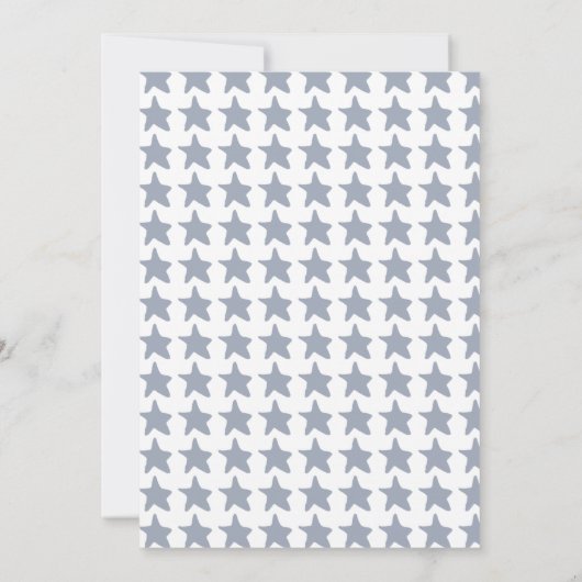 Niedliches Baby Bunny auf einem Mondkid's Geburtst Einladung (Rückseite)