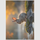 Niedliches Baby-Bunny im Herbst Seidenpapier (Vorderseite)