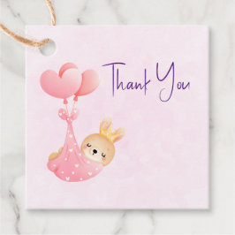 Niedliches Baby-Bunny im Herzen Geschenkanhänger