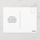 Niedliches Baby-Bunny im Herzen Postkarte (Rückseite)