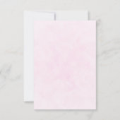 Niedliches Baby-Bunny im Herzen RSVP Karte (Rückseite)