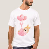 Niedliches Baby-Bunny im Herzen T-Shirt (Vorderseite)