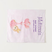 Niedliches Baby Bunny in einer Herz-Blanket Baby-D Wandteppich (Vorderseite (Horizontal))