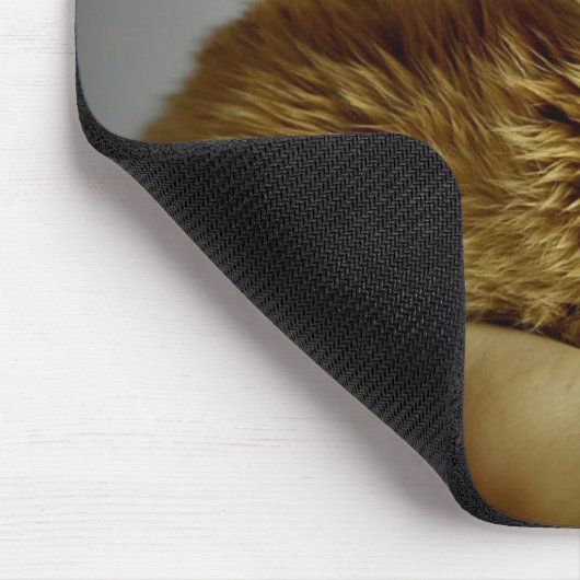 Niedliches Baby Bunny Kanbit in der Hand Mousepad (Ecke)