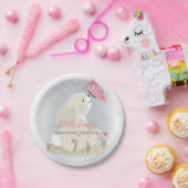 Niedliches Baby Bunny und Schmetterling. Papierpla Pappteller (Party)