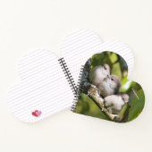 Niedliches Baby Bushtit Songbird im Birnbaum Notizblock (Innenseite)