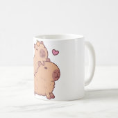 Niedliches Baby Capybara Kaffeetasse (VorderseiteRechts)