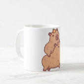 Niedliches Baby Capybara Kaffeetasse (Vorderseite Links)