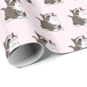 Niedliches Baby Cat Wrapping Paper Geschenkpapier
