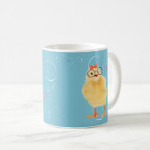 Niedliches Baby-Chick mit Brille Kaffeetasse (VorderseiteRechts)