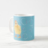 Niedliches Baby-Chick mit Brille Kaffeetasse (Vorderseite Links)