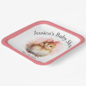 Niedliches Baby Chick Paper Plate Pappteller (Gewinkelt)