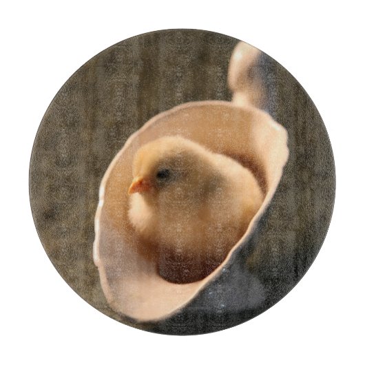 Niedliches Baby Chick und Cornucopia Schneidebrett (Vorderseite)