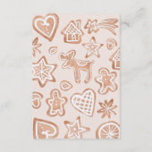 Niedliches Baby-Cookie-Babydusche-Register Begleitkarte (Rückseite)