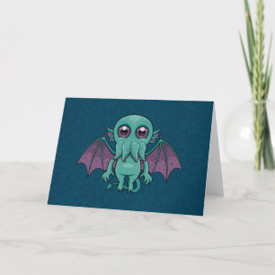 Niedliches Baby-Cthulhu-Monster Karte