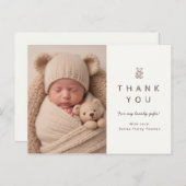Niedliches Baby Dankeschön-Karte für Geschenke Postkarte (Vorne/Hinten)