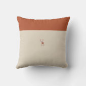 Niedliches Baby Deer Fall Orange Birth Stats Boy K Kissen (Rückseite)