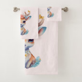 Niedliches Baby Deh mit Antlern und Blume Badhandtuch Set (Insitu)