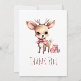 Niedliches Baby Deh mit Geschenken Party Dankeskarte
