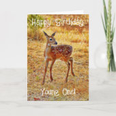 Niedliches Baby Deh Young One Birthday Card Karte (Vorderseite)
