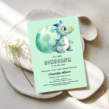 Niedliches Baby Dinosaurier mit Ei-Baby-Dusche