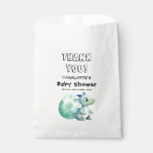 Niedliches Baby Dinosaurier mit Ei-Baby-Dusche Geschenktütchen (Vorderseite)