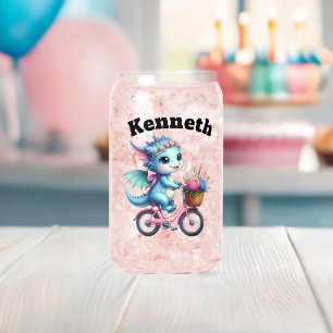 Niedliches Baby-Drachenbike im Frühjahr Dosenglas