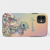 Niedliches Baby Dragon Ei auf Regenbogen Case-Mate iPhone Hülle (Rückseite (Horizontal))