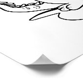 Niedliches Baby Dragon große Farbseite Poster (Ecke)