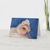 Niedliches Baby Duckling individuell einstellbar Karte (Vorderseite)