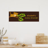 Niedliches Baby-Duschbanner Poster (Küche)