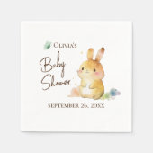 Niedliches Baby Duschkaninchen Serviette (Vorderseite)