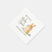 Niedliches Baby Duschkaninchen Serviette (Ecke)