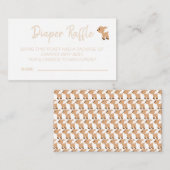 Niedliches Baby Duschspiel Begleitkarte (Vorne/Hinten)