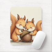 niedliches Baby-Eichhörnchen-Mauspad Mousepad (Mit Mouse)