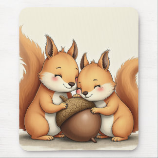 niedliches Baby-Eichhörnchen-Mauspad Mousepad