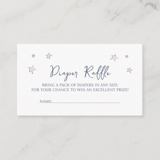 Niedliches Baby Elephant Babydusche-Windeln-Gewinn Begleitkarte (Vorderseite)