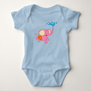 Niedliches Baby Elephant Design Element Baby Bodys Baby Strampler