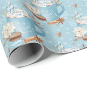 Niedliches Baby Es ist kaltes Outside Wrapping Pap Geschenkpapier (Rolleneckpunkt)