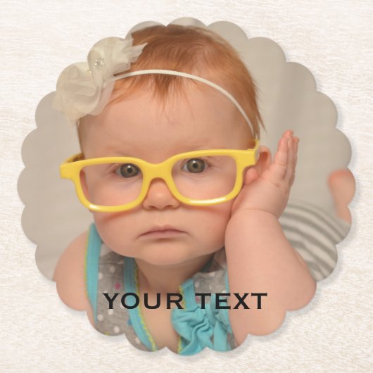 Niedliches Baby Family Foto  Untersetzer (Vorderseite)