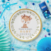 Niedliches Baby Fawn Party Kleines Hirschspulenpap Pappteller (Party)