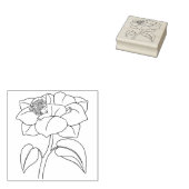 Niedliches Baby Feeling in einer Blume Kautschuk B Gummistempel (Stempel)