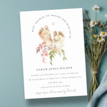 Niedliches Baby Feet Blush Pink Bläschen Girl Baby